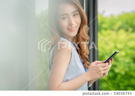 Woman business smartphone Woman business smartphone 59036745