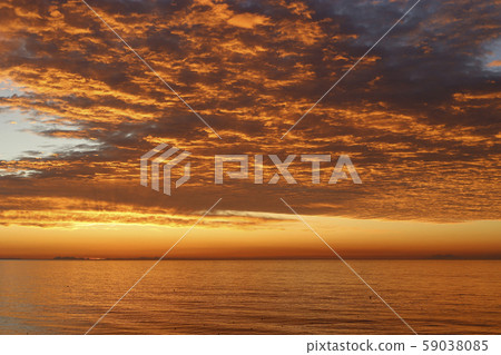 Amazing sunrise at sea in the morning 59038085