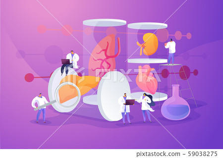Lab-Grown Organs concept vector illustration 59038275