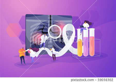 Lung cancer concept vector illustration 59038302