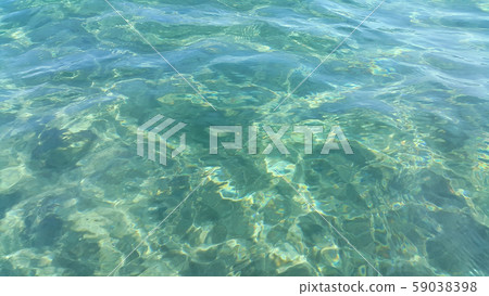 Clear turquoise sea water Clear turquoise sea water 59038398
