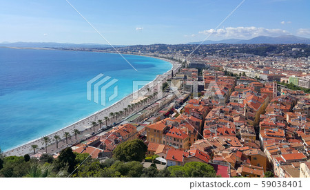 Panorama of Nice city, Cote d'Azur, France Panorama of Nice city, Cote d'Azur, France 59038401