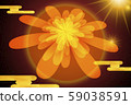 New Year's Day, daisy, japan, shin, sun, new year's card, chrysanthemum, japan, red sun, japan, 59038591