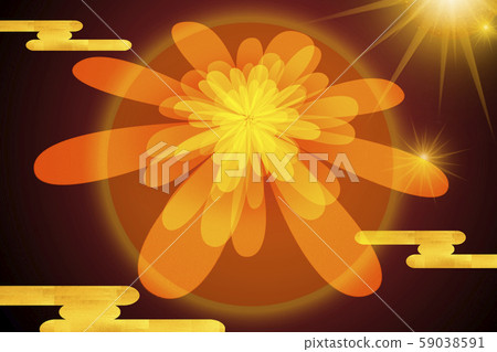 New Year's Day, daisy, japan, shin, sun, new year's card, chrysanthemum, japan, red sun, japan, New Year's Day, daisy, japan, shin, sun, new year's card, chrysanthemum, japan, red sun, japan, 59038591