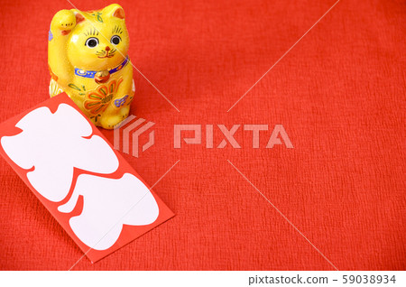 Maneki Neko / New Year's card / Large bag image 59038934