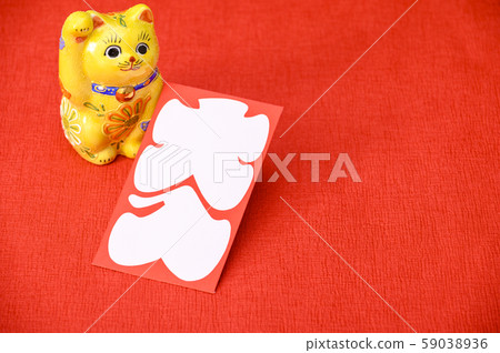 Maneki Neko / New Year's card / Large bag image 59038936