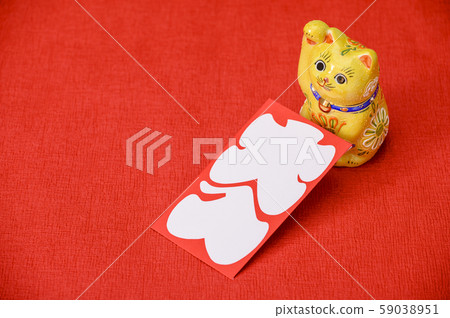 Maneki Neko / New Year's card / Large bag image 59038951