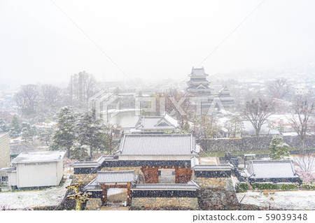雪松本城和松本市區[長野縣] 59039348
