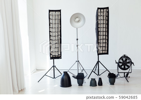 Photo studio equipment flash photographer accessories backgrounds Photo studio equipment flash photographer accessories backgrounds 59042685