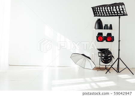 Photo studio equipment flash photographer accessories backgrounds Photo studio equipment flash photographer accessories backgrounds 59042947