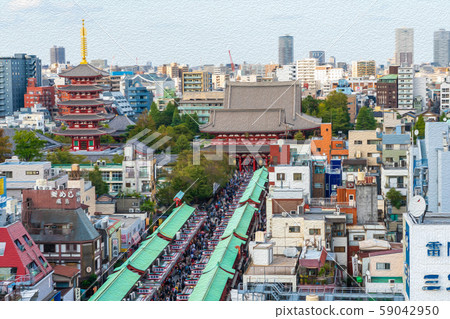 東京淺草Senso-ji Nakamise街 東京淺草Senso-ji Nakamise街 59042950