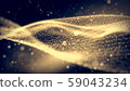 Abstract technology wave particle background 59043234