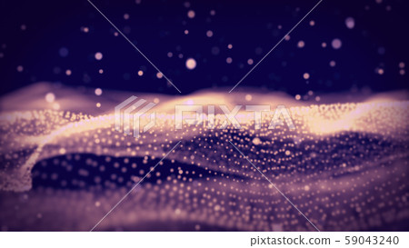Abstract wave particle grid mesh background 59043240