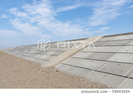 Seawall Embankment Disaster Mitigation Tsunami Countermeasure Seawall Embankment Disaster Mitigation Tsunami Countermeasure 59043694