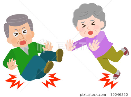 老婦人，家庭事故，傷害圖 59046230