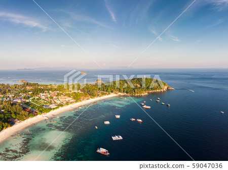Scenery of Lipe island with coral reef in tropical Scenery of Lipe island with coral reef in tropical 59047036