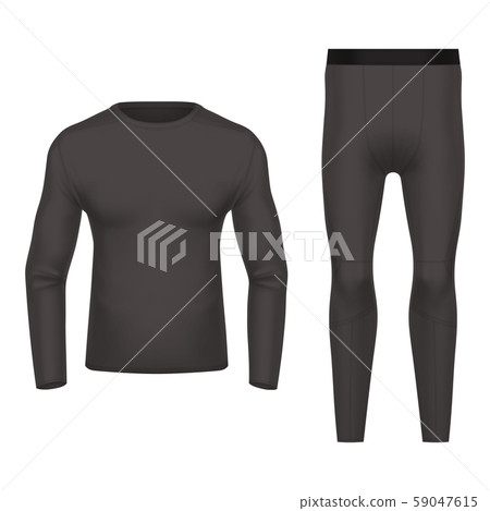 3d or realistic thermal wear front and back view 3d or realistic thermal wear front and back view 59047615