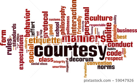 Courtesy word cloud Courtesy word cloud 59047926