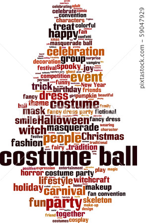 Costume ball word cloud 59047929