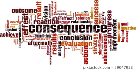 Consequence word cloud Consequence word cloud 59047938