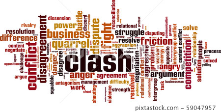 Clash word cloud concept 59047957