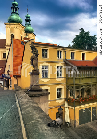 Klodzko, baroque replica of the Charles Bridge in Prague Klodzko, baroque replica of the Charles Bridge in Prague 59048214
