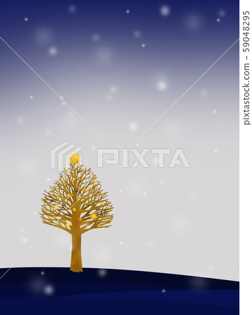 星星,樹木和雪 星星,樹木和雪 59048295
