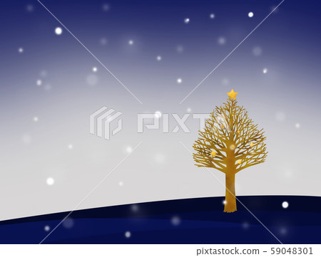 樹和山上的雪 樹和山上的雪 59048301