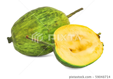 Feijoa and its cross-section 3d rendering Feijoa and its cross-section 3d rendering 59048714
