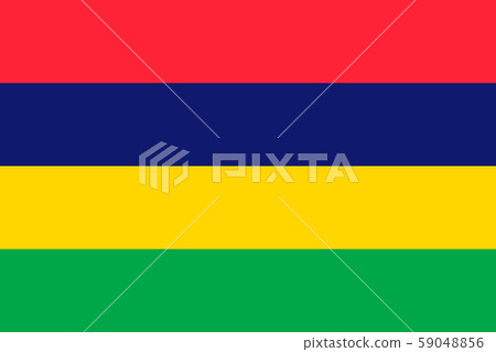 Mauritius national flag. Vector illustration. Port 59048856