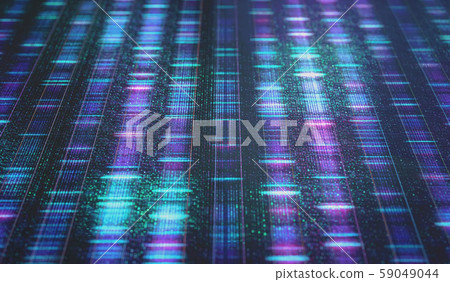 DNA Sequencing Sanger Digital Background Binary 59049044