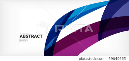 Colorful wave lines abstract background, color line for business or techno presentation 59049665