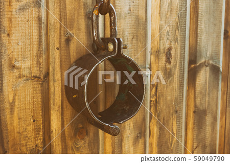 brown iron shackles medieval handcuffs hold slaves brown iron shackles medieval handcuffs hold slaves 59049790