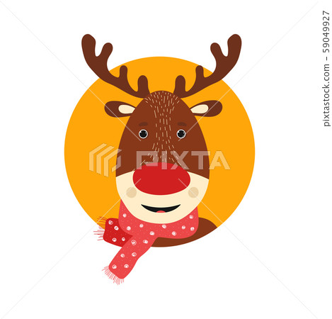 Isolated cute deer in scandinavian style Isolated cute deer in scandinavian style 59049927