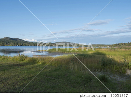 Vew on Sjalevadsfjarden lake in ornskoldsvik city Vew on Sjalevadsfjarden lake in ornskoldsvik city 59051857