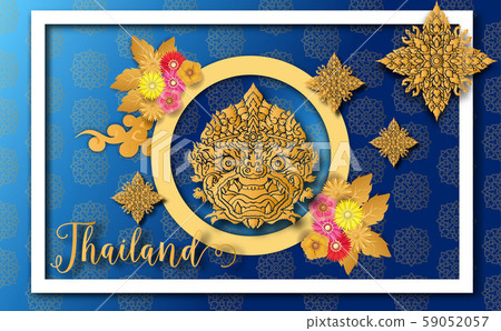 Thailand ancient Luxury concept .Thai traditional style.vector illustration for Travel in Thailand.poster,greeting card, party invitation,banner,brochure,other use Thailand ancient Luxury concept .Thai traditional style.vector illustration for Travel in Thailand.poster,greeting card, party invitation,banner,brochure,other use 59052057