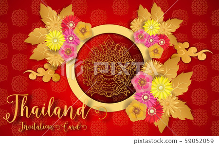 Thailand ancient Luxury concept .Thai traditional style.vector illustration for Travel in Thailand.poster,greeting card, party invitation,banner,brochure,other use Thailand ancient Luxury concept .Thai traditional style.vector illustration for Travel in Thailand.poster,greeting card, party invitation,banner,brochure,other use 59052059