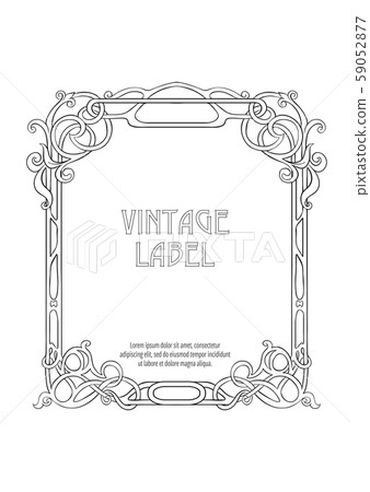 Decorative frame, border. Good for product label Decorative frame, border. Good for product label 59052877