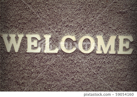 Background carpet sign in welcome 59054160