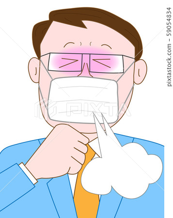 辦公室工作人員咳嗽 辦公室工作人員咳嗽 59054834