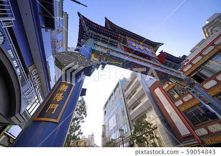 Yokohama cityscape in Japan Yokohama Chinatown (Chayomon) Yokohama cityscape in Japan Yokohama Chinatown (Chayomon) 59054843