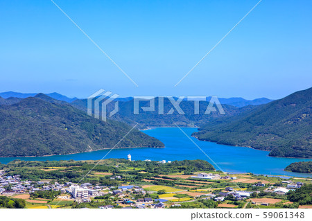 白城展望台（Gijuku城堡遺址）的景色[長崎縣五島市] 59061348