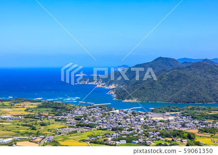 白城展望台（Gijuku城堡遺址）的景色[長崎縣五島市] 59061350