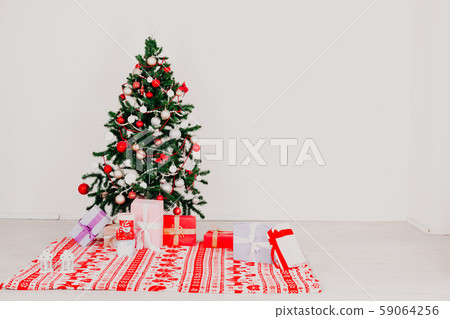 Christmas Interior home Christmas tree and gifts Garland new year Christmas Interior home Christmas tree and gifts Garland new year 59064256