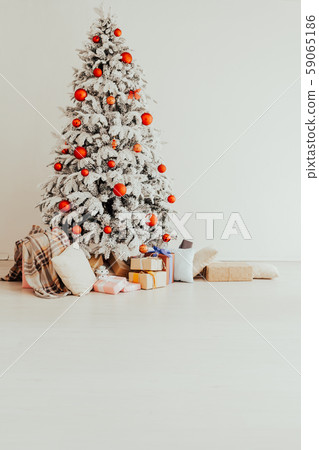 Christmas tree in the white room gifts new year Christmas tree in the white room gifts new year 59065186