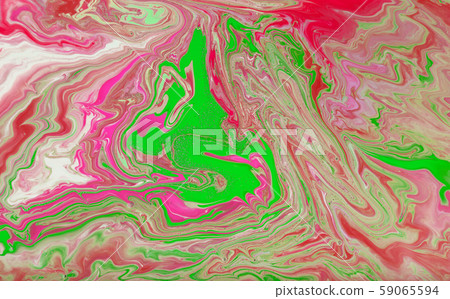 Pink and green marble pattern. Abstract liquid background. Pink and green marble pattern. Abstract liquid background. 59065594