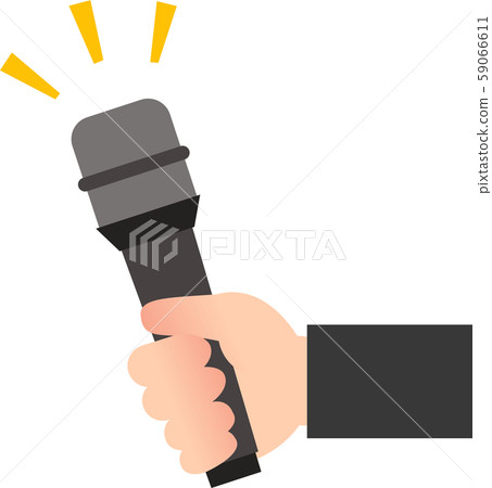 手伸出一個麥克風 59066611