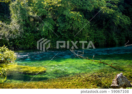 Bistrice river, Albania near Blue Eye water source 59067108
