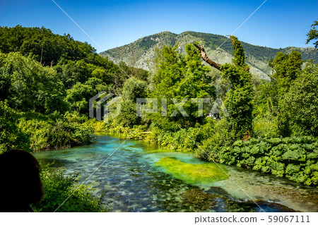 Bistrice river, Albania near Blue Eye water source 59067111