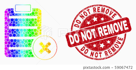 Vector Spectrum Dot Delete Report Page Icon and Distress Do Not Remove Watermark 59067472